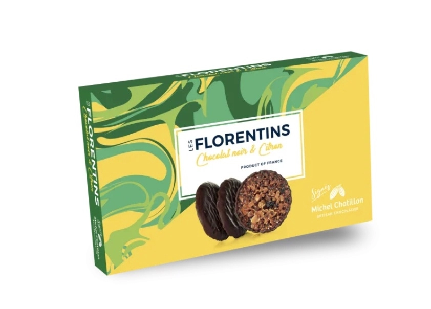 Florentine Cu Lamaie Si Ciocolata Neagra Maison De Florentins 100g